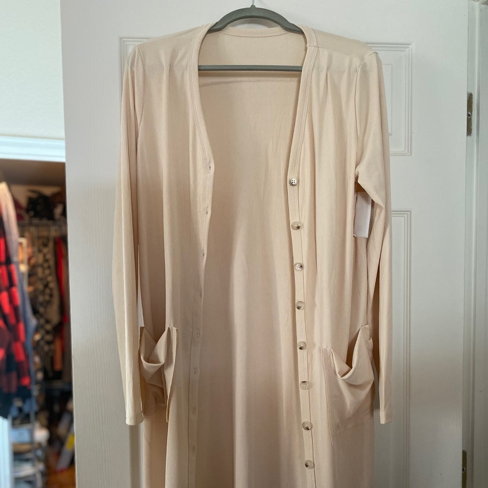 Lightweight cream cardigan